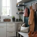 Nordic Laundry room in Caesarstone 4004 Raw Concrete | 2968