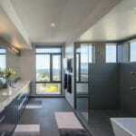 Modern_Bathroom in Caesarstone 1141_Pure_White_