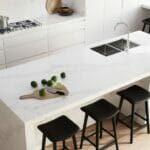calacatta nuvo white quartz countertop