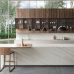 large sleet porcelain countertop