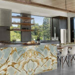 Deep Blue Outdoor Kitchen