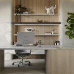 Caesarstone 8104 Calacatta Thyme Study Room
