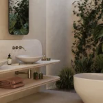 Caesarstone 8151 Moonflow Bathroom