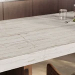 Caesarstone Lioli Porcelain 534 Everline kitchen with island