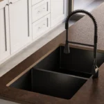 Caesarstone Lioli Porcelain 310 Majesty Metal Kitchen with island