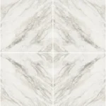 Caesarstone Porcelain Lioli Cladding and Flooring Bookmatching with 505 Archetta white surface