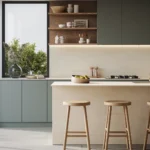 Caesarstone Lioli Porcelain 904 Lunaburst Kitchen