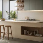 Caesarstone Lioli Porcelain 904 Lunaburst Kitchen