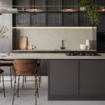 Caesarstone Lioli Porcelain 905 Silvertail Kitchen