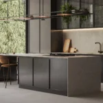 Caesarstone Lioli Porcelain 905 Silvertail Kitchen