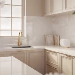 Caesarstone Lioli Porcelain 907 MoonIce Kitchen
