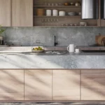 Caesarstone Lioli Porcelain 908 Northern Ice Kitchen