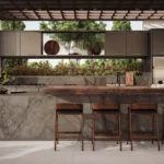 Caesarstone Lioli Porcelain 910 Silver River Kitchen
