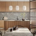Caesarstone Lioli Porcelain 912 Terra Flakes Kitchen