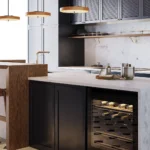 Caesarstone Lioli Porcelain 914 Carrara Ice Kitchen