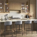 Caesarstone ICON 8250 Andes Trail beige modern kitchen with island
