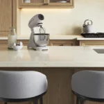 Caesarstone ICON 8250 Andes Trail beige modern kitchen with island