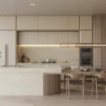 Caesarstone ICON 8251 Taj Whisper beige modern kitchen