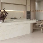 Caesarstone ICON 8251 Taj Whisper beige modern kitchen