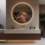 Caesarstone ICON 8252 Sedara beige modern bathroom