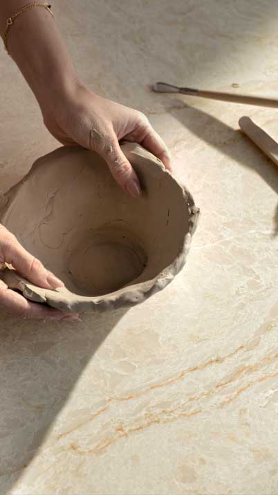 Caesarstone ICON Taj Whisper - The Unearthed collection