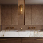 Porcelain Lioli 232 Cider Leather Bathroom