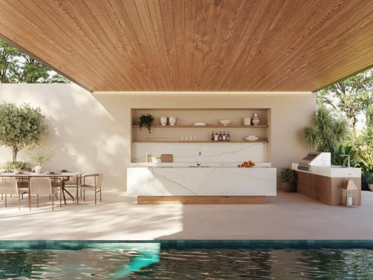 Caesarstone Porcelain Lioli 508 Isobellia outdoor kitchen
