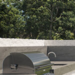 Caesarstone Porcelain Lioli 540 Monumental outdoor kitchen