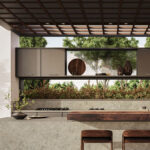Caesarstone Porcelain Lioli 542 Mosstone outdoor kitchen